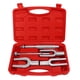 thumbnail image 5 of Removedor de rótula de barra de amarre, juego de removedor de rótula de barra de amarre de 5 piezas Herramientas de horquilla de extractor de brazo Pitman universal de acero para automóviles Camiones, 5 of 5