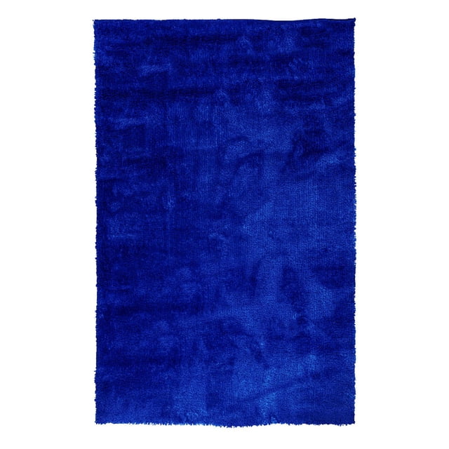 Tapete SHAGGY 1.50m x 2.25m azul 6.49 pulg Elly Decor TPTE01GY-SGY7x5FT