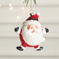 thumbnail image 4 of Christmas Decoration Painted Cabin Christmas Tree Red And White Hanging Decoration Holiday Gift Small Pendant, 4 of 6