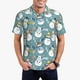 thumbnail image 1 of Balery Snowflake Scarf Snowman Camisa Polo de Hombre con Estampado, de Manga Corta y Tejido Medio, Camisa Tipo Golf Polo-XX-Large, 1 of 6