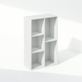thumbnail image 2 of Furinno Reed 5-Cube Reversible Open Shelf Multipurpose Bookcase, Storage Organizer, White, 2 of 8