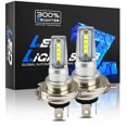 thumbnail image 3 of 2 Pièces Voiture LED Phare 3030 H4 8LED Phare Moto LED Ampoule, 3 of 5