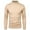 Khaki, variant on jsaierl Sweaters for Men Knit Mock Neck Solid Slim Top Shirt Long Sleeve Casual Warm Pullover Sweater