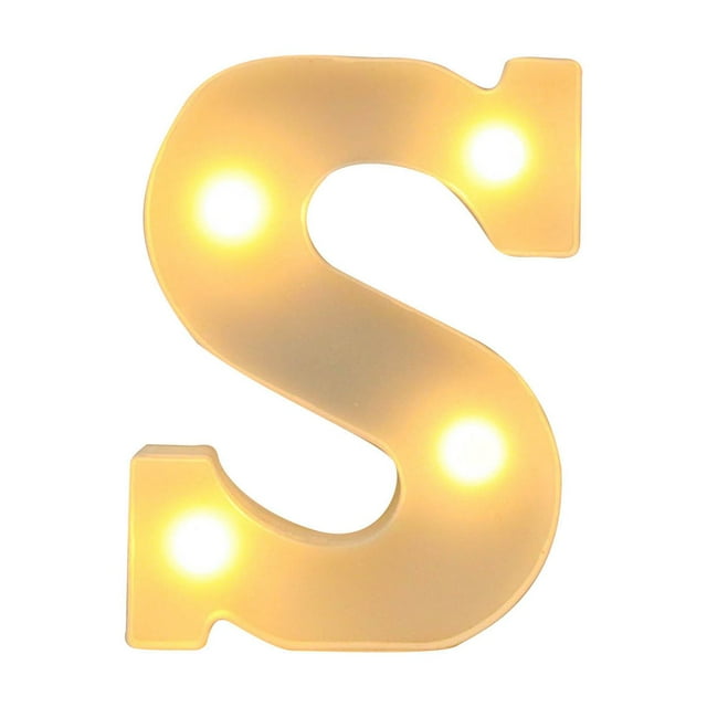Rbaofujie Happy Birthday Decorations Alphabet LED Letter Lights Light Up White Plastic Letters Standing Hanging A-M &Apartment Decor Multi-color