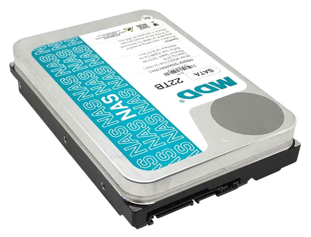 Restored MDD (MDD22TS25672NAS) 22TB 7200RPM 256MB Cache SATA 6.0Gb/s 3.5inch Internal NAS Hard Drive (Refurbished)