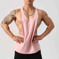thumbnail image 4 of DAFPZW Men's Stringer Tank Tops Summer Y-Back Bodybuilding Muscle Sleeveless T-Shirts Gym Fitness Tee Shirts, 4 of 6