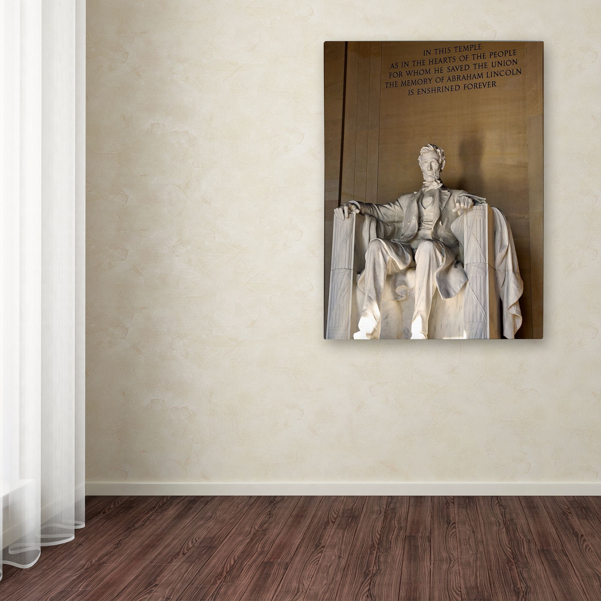 Trademark Fine Art "Lincoln Memorial 2" Canvas Art by CATeyes