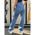 thumbnail image 3 of aPAY Jeans for Women  Long Straight  Denim  Pants Y2K Vintage Street Style Suitable for Daily Travel Regular Size, 3 of 4