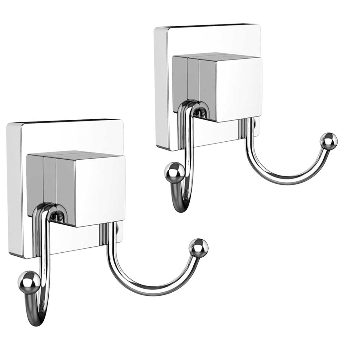 HOME SO Suction Cup Towel Hooks for Shower, Bathroom, Glass, Tiles, 2