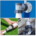 thumbnail image 3 of OUNONA 2Pcs Pool Filter Pump Adapter Grey Sturdy Hose Conversion for Outdoor Pool Pump Accessories, 3 of 8
