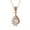 Rose Gold, variant on Bella Pendant Necklace 18K White Gold over 925 Sterling Silver | Everyday Jewelry for Women, Birthday Gift for Her