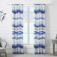 thumbnail image 2 of Greenland Home Crystal Cove Wave Pattern Curtain Panels, Set of 2, 84-in. L, for All Ages, 2 of 5