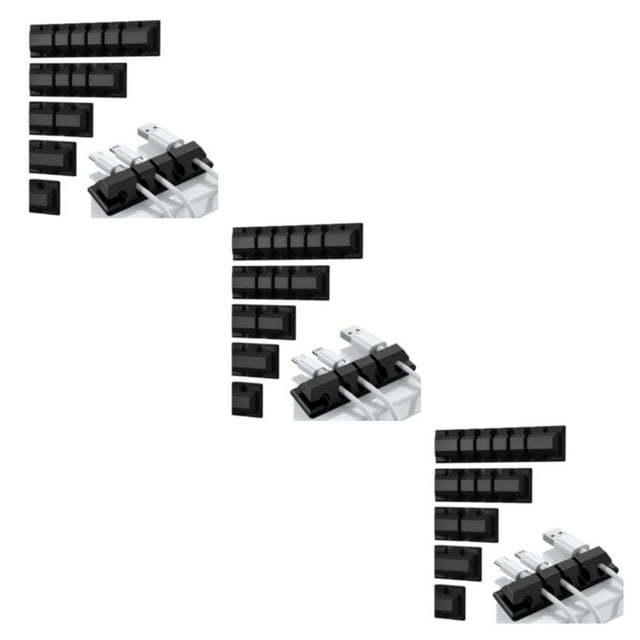 relayinert 5pack/lot Easy Installation Cable Organizer Clip Holder For Wood Tile Metal And Plastic Surfaces 3Set