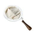 thumbnail image 2 of Cheers.US Fabric Handmade Coffee Filter Strainers Reusable Coffee Dripper Strainer Filter Cloth Mesh with wooden Handle Handmade Coffee Accessories for Home Office Use, 2 of 7