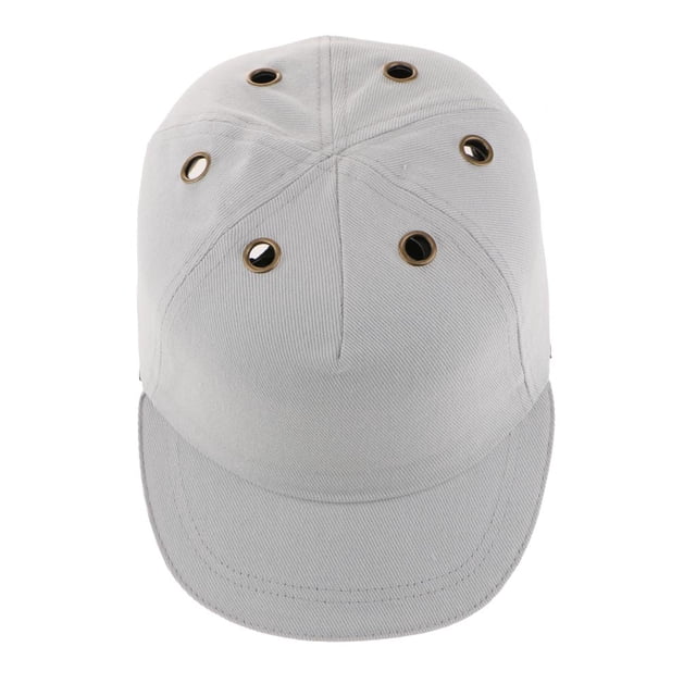 Protección contra golpes, ropa de trabajo, casco, protección para la cabeza, béisbol para el trabajo gris claro