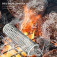thumbnail image 2 of Grilling Basket Ever Outdoor BBQ Cage Stainless Steel Barbecue Mesh Tube, 2 of 9