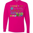 thumbnail image 3 of Inktastic I Crochet, but My Favorite Hobby is Collecting Yarn Long Sleeve T-Shirt, 3 of 5