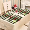 thumbnail image 2 of Green Merry Christma Placemats, Winter Seasonal Christmas Kitchen Dining Table Decoration for Home Party Indoor 12x18 Inch (6pcs), 2 of 6