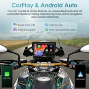 Carpuride Wireless Motorcycle CarPlay Android Auto 5 IPS Touch Screen Car Stereo for BMW IP67(502B)