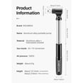 thumbnail image 4 of ROCKBRS Bike Frame Pump 130PSI Air Pump Aluminum Alloy Portable Drop-proof Hand Pump with Holder Mount, 4 of 10