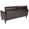 thumbnail image 3 of Flash Furniture Washington Park Upholstered Sofa in Brown LeatherSoft, 3 of 5