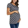 thumbnail image 4 of DYMADE Women Polka Dot Print Maternity Loose Blouse Top, 4 of 6
