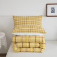 thumbnail image 5 of Manfei Vintage Grid Full Size Comforter Sets,Modern Check Bedding Comforter Set,Yellow Brown,Reversible,3pcs,1 Comforter and 2 Pillowcases,3pcs,1 Comforter and 2 Pillowcases, 5 of 7