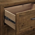 thumbnail image 5 of Wallace & Bay Mullen Rustic Reclaimed Pine 2-Drawer Nightstand in Brown, 5 of 7