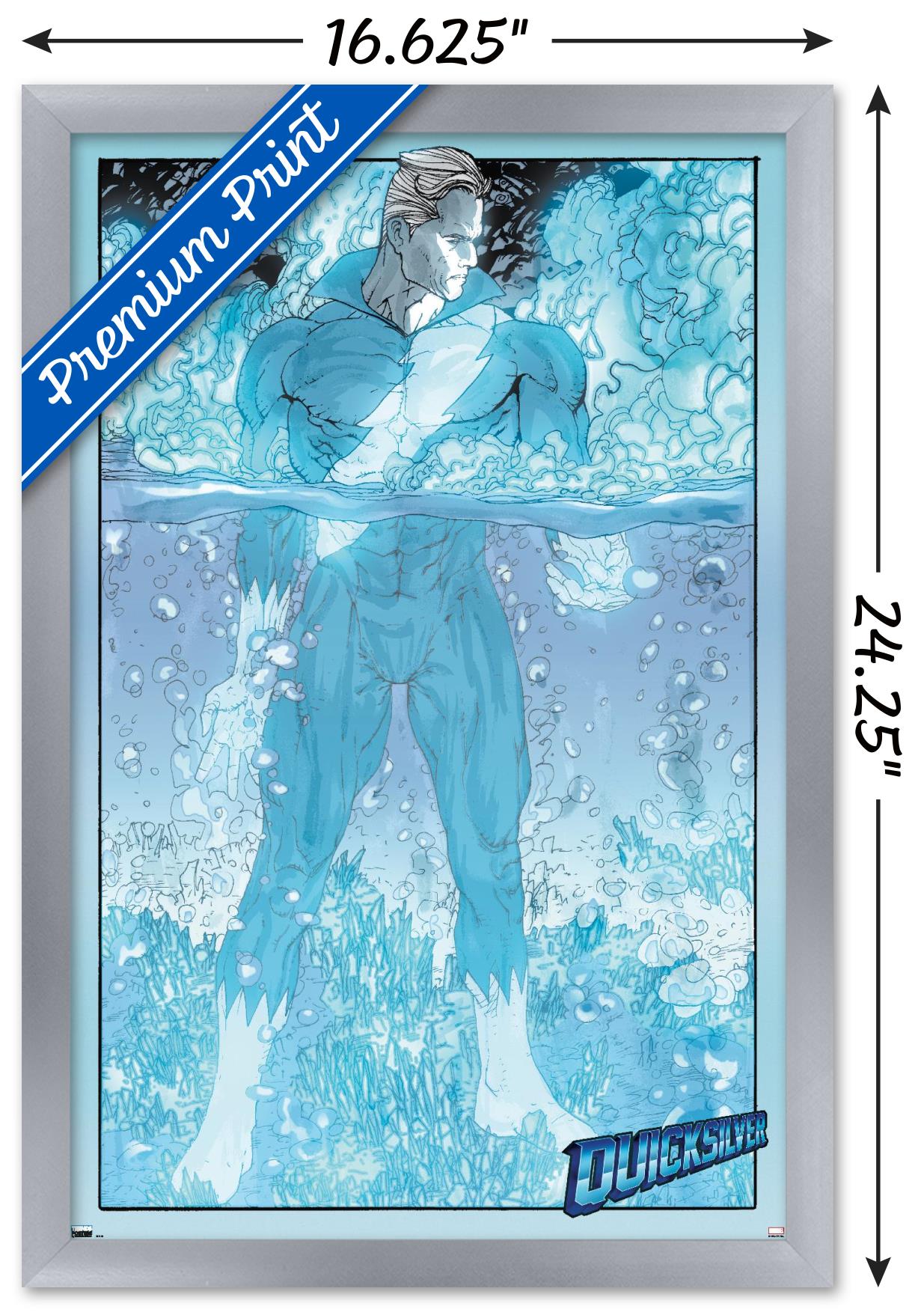 Marvel Comics - Quicksilver - Son Of M #2 Wall Poster, 14.725" x 22.375", Framed