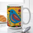 thumbnail image 6 of CafePress - Three Little Birds On The Hill Mugs - 15 oz Ceramic Large White Novelty Mug, 6 of 6
