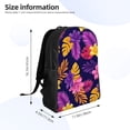 thumbnail image 4 of Fotbe Purple Flower Travel Laptop Backpack, Business Slim Sturdy Laptops Backpack, Water Resistant College School Computer Bag Gift for Men & Women Fits 15.6 Inch Notebook, 4 of 8