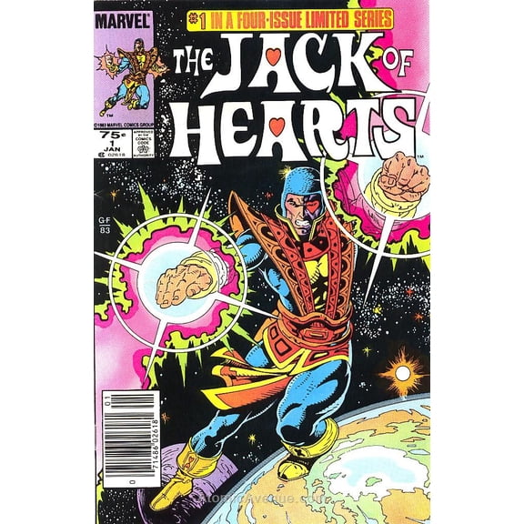 Jack of Hearts (Canadian Edition) #1 VF ; Marvel Comic Book
