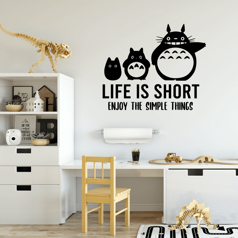 Inspirational Quote Life Is Short Wall Art Sticker Vinyl Decal Room Decor 