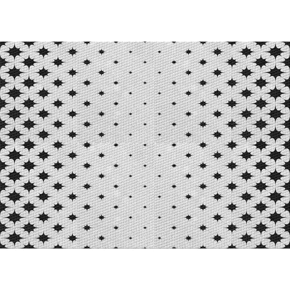 Ahgly Company Indoor Rectangle Patterned Platinum Gray Area Rugs, 8' x 12'