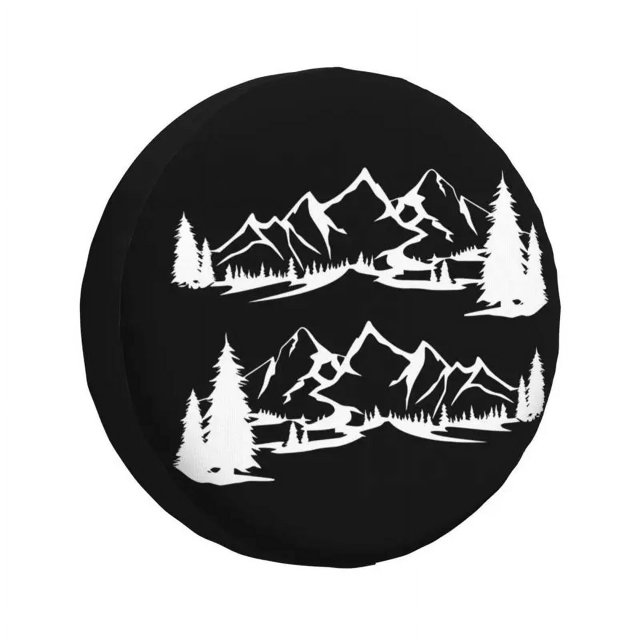 Compass And Mount Spare Wheel Cover for Suzuki Mitsubish 4WD Trailer Custom Camper Tire Protector 14" 15" 16" 17"h