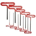 thumbnail image 1 of Juego de 10 llaves 'T' en pulgadas 6' vinil Urrea 4965G, 1 of 2
