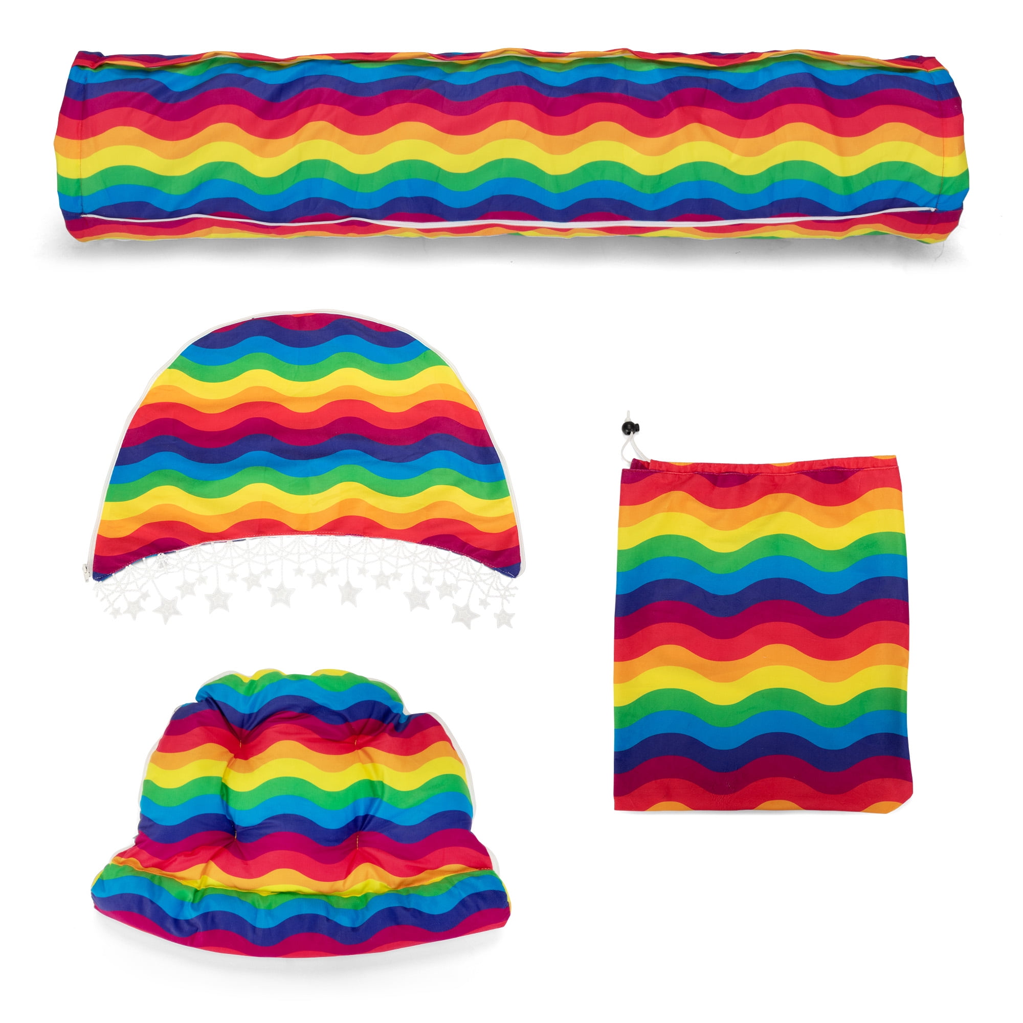 Pefilos 50" Large Cat Tunnel Bed for Indoor, Cat Tube with Collapsible Washable Cat Bed, Cat Toys for Small Medium Kitty City, Multi-color Pefilos 50" Large Cat Tunnel Bed for Indoor, Cat Tube with Collapsible Washable Cat Bed, Cat Toys for Small Medium Kitty City, Multi-color