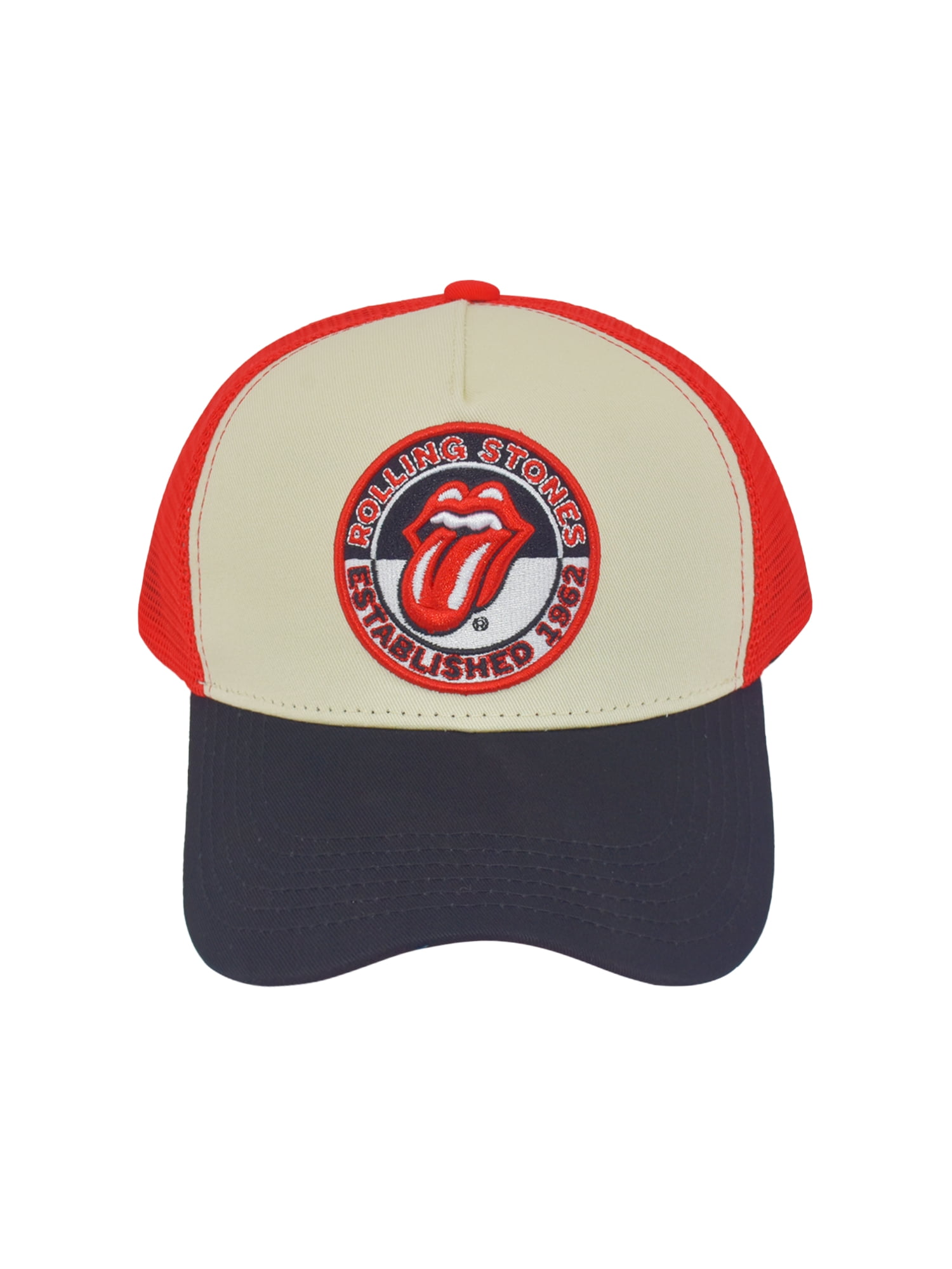 Womens Rolling Stones Trucker Snapback Hat, Cotton 