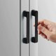 thumbnail image 3 of 10pcs Cabinet Handle 96mm Hole Centers - Black Kitchen Door Handle Bar Cabinet Handle Black 96mm, 3 of 5