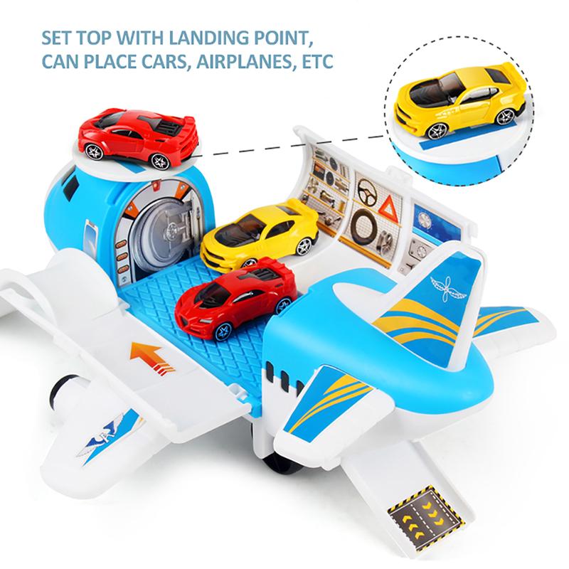Luxsea Children's Airplane Model Storage Transport Alloy Car Passenger Aircraft Model Combination Kids Gift Educational Puzzle Storage Toys - image 2 of 8