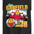 thumbnail image 3 of Garfield - Racing Garfield - Girls Fitted Short Sleeve Graphic T-Shirt, 3 of 5