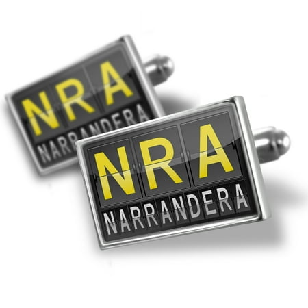 Cufflinks NRA Airport Code for Narrandera - NEONBLOND