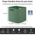 thumbnail image 4 of Storage Cubes 11 Inch Storage Bins-3 Pack, Cotton Rope Woven Baskets for Organizing, Square Baskets for Shelves Organizer, Classroom, Toy Basket, Green, 4 of 14