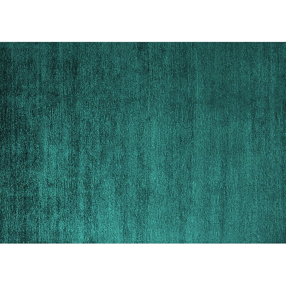 Ahgly Company Machine Washable Indoor Rectangle Oriental Turquoise Blue Industrial Area Rugs, 5' x 7'