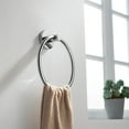 thumbnail image 2 of Kibi Circular 4-Piece Bathroom Hardware Set, 2 of 2