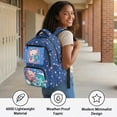thumbnail image 4 of Pzuqiu Space Axolotl Schoolbag for Girls 17 Inch Backpacks Lightweight Bookbags Outdoor Camping Hiking Rucksack for Teenagers Students Comfortable Shoulder Bookbag 10-12 Years, 4 of 7