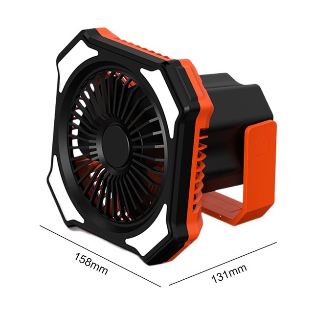 Luz Led Para Ventilador De Camping Linterna portátil 3 en 1 para campamento, recargable por USB (negro, amarillo, 4000 mA) Ndcxsfigh Accesorios para autos y motos
