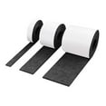 thumbnail image 1 of veasfak 3x Polyester Strip Chair Feet Sticker Mat Table Sofa Leg Pads Self Adhesive Tape Black, 1 of 9