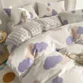 thumbnail image 1 of Ins Style Bedding Set Fashion Solid Color Washable Duvet Cover Without Comforter Pillowcases Sheet for Student Soft Home Textile, 1 of 7