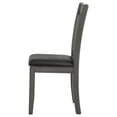 thumbnail image 6 of DPlus Padded Dining Side Chairs Medium Grey and Black (Set of 2), 6 of 6